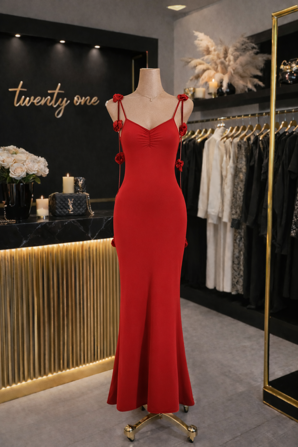 Scarlet Bloom Dress
