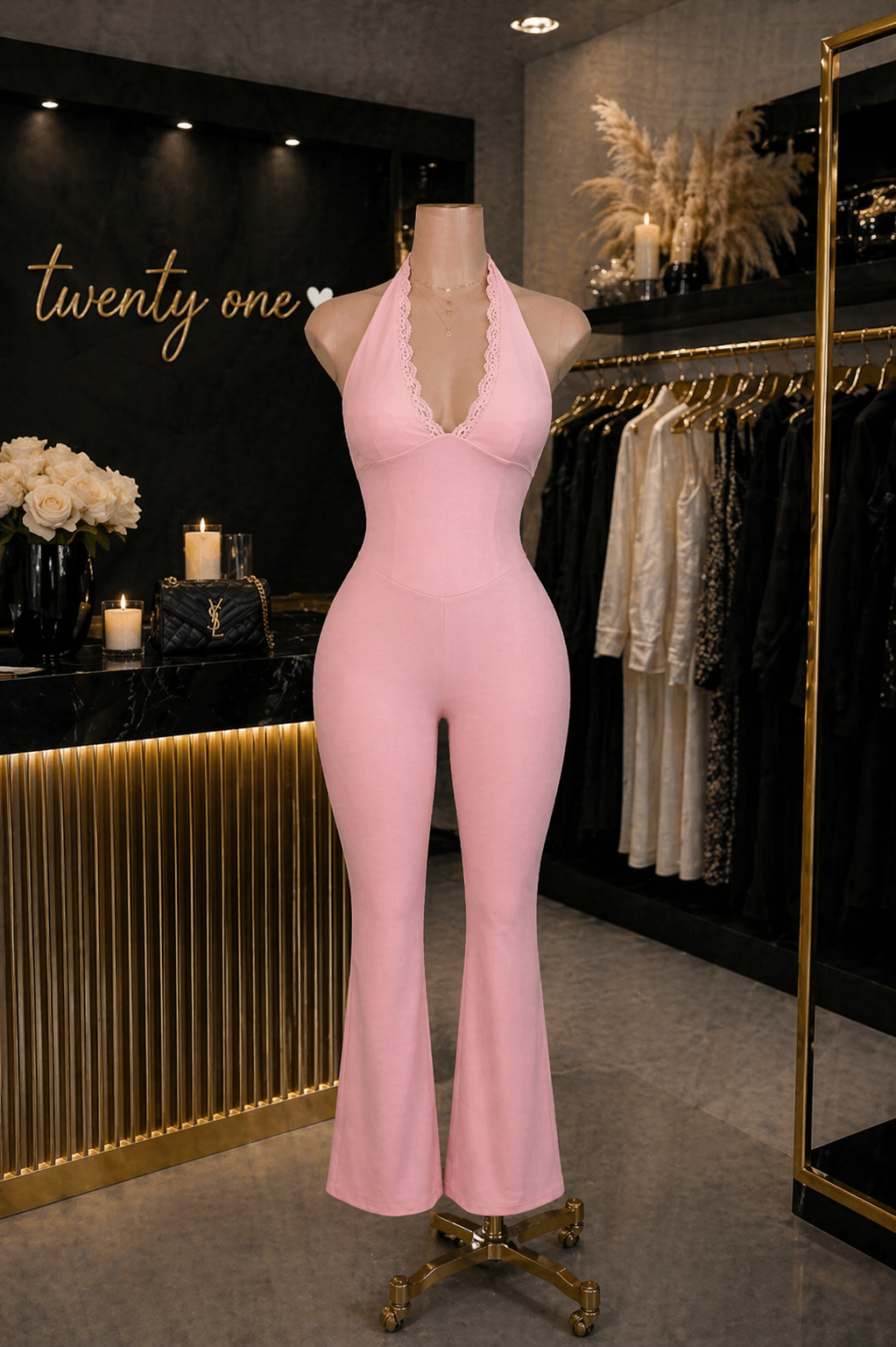 Pretty Charm Flare Jumpsuit
