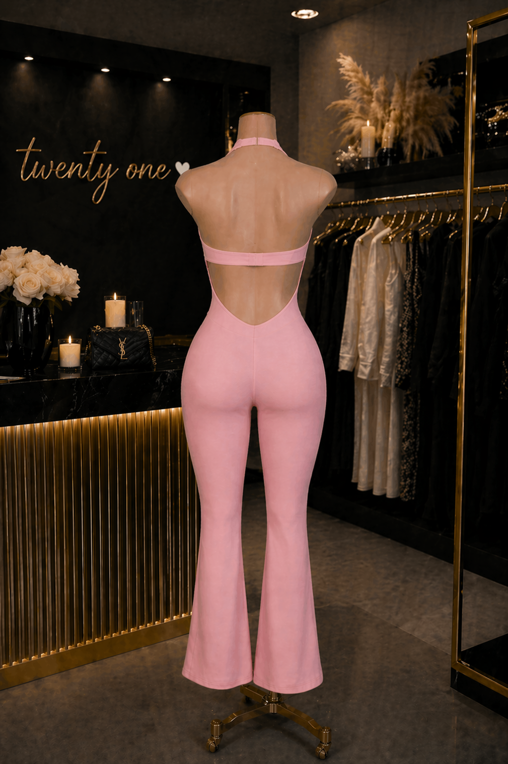 Pretty Charm Flare Jumpsuit
